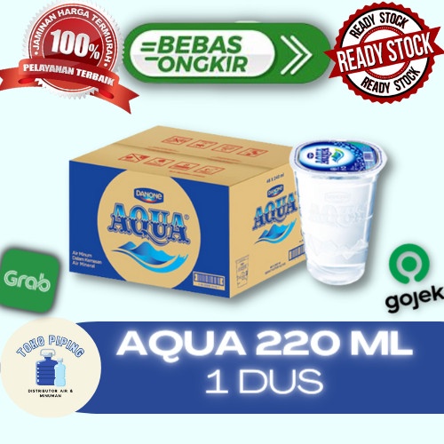 

AQUA 220ml 1 Dus Aqua Gelas 1 Dus isi 48pcs