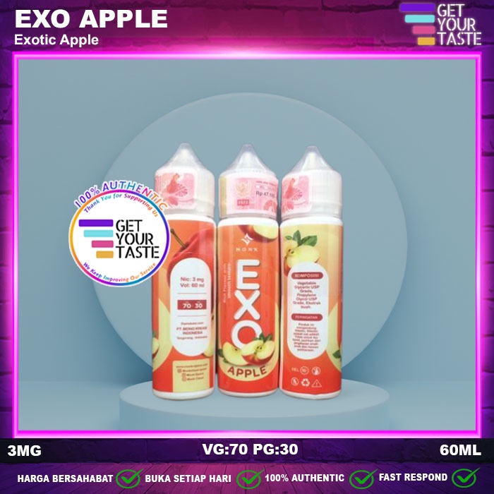 Liquid Exo Apple 60ML by Monk