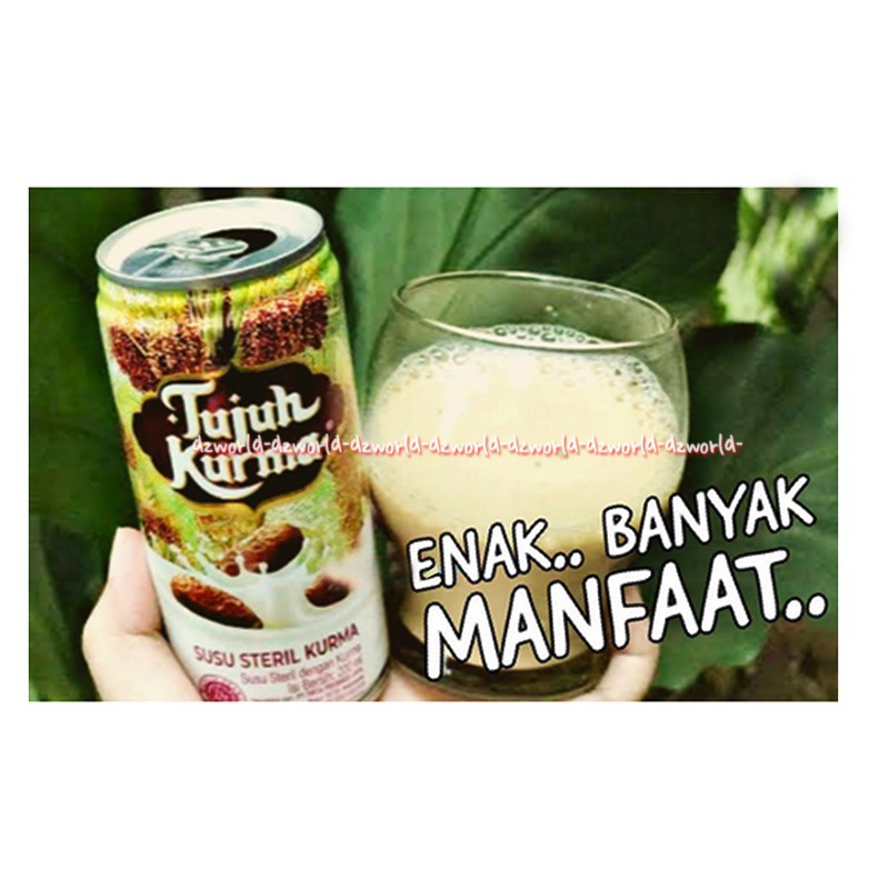 Tujuh Kurma Susu Steril 200ml Susu UHT Untuk Daya Tahan Tubuh Vitamin 7kurma