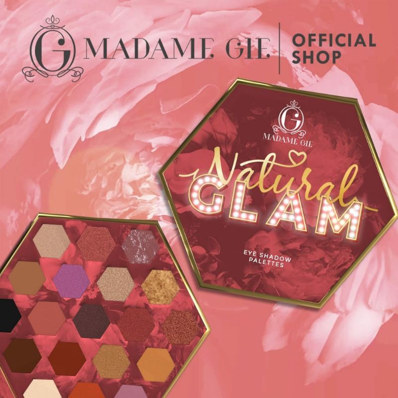 MADAME GIE Natural Glam - Make Up Eyeshadow Palette Palet Pallette