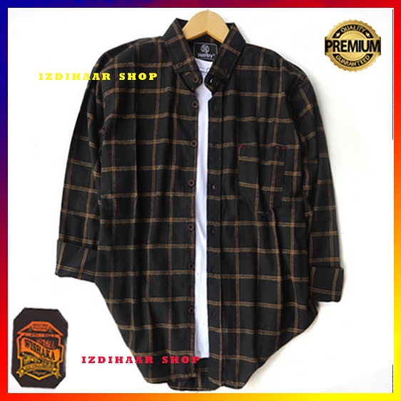 Kemeja Flanel Pria Impor distro Lengan Panjang Premium Kemeja Flanel Kotak Kotak
