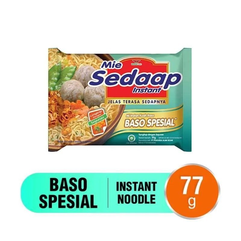 

Sedaap Baso Spesial Mie Instan [ 77 Gr ]