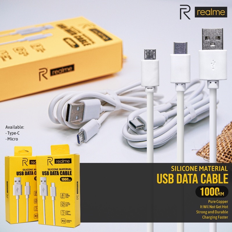 Kabel data R1 Fast Charging Type C Micro USB 1 Meter kabel cas android