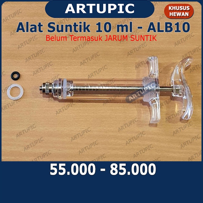 Alat Suntik ALB10 Spuit Syringe Suntikan 10 ml Tabung Mika Semi Auto Sapi Babi Kambing Domba Kuda