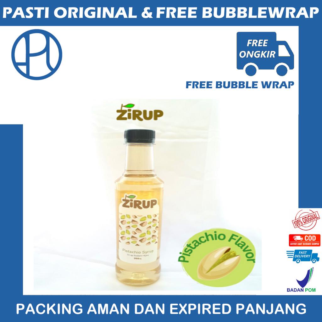 ZIRUP Minuman Sirup Rasa BADAM HIJAU PISTACHIO FLAVOR 350ML