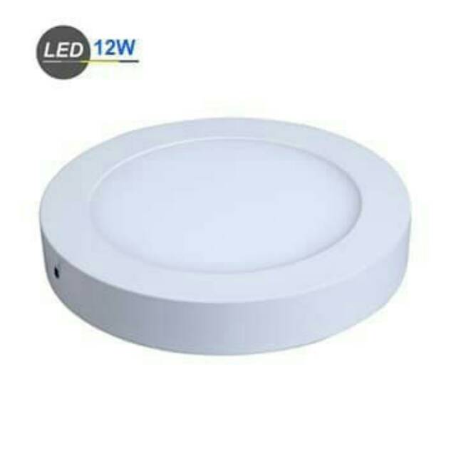 Lampu Downlight LED Panel OB Bulat 12W Outbow 12 W Round 12 Watt - Putih