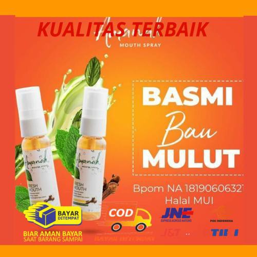 BISA COD AMANAH FRESH MOUTH SPRAY BASMI BAU MULUT