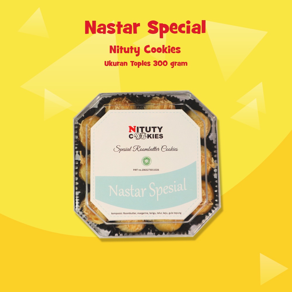 

Nastar Spesial Cookies Octagon toples 250gr by Nituty Cookies