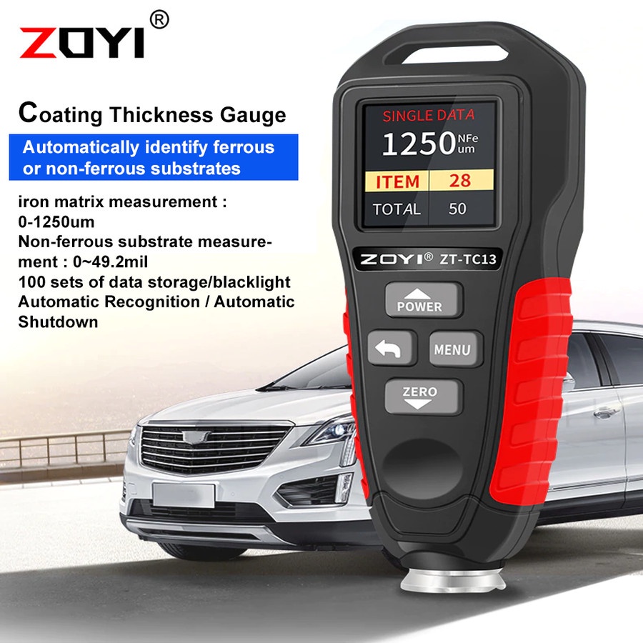 Zoyi ZT-TC13 Coating Thickness Gauge Alat Ukur Ketebalan Cat