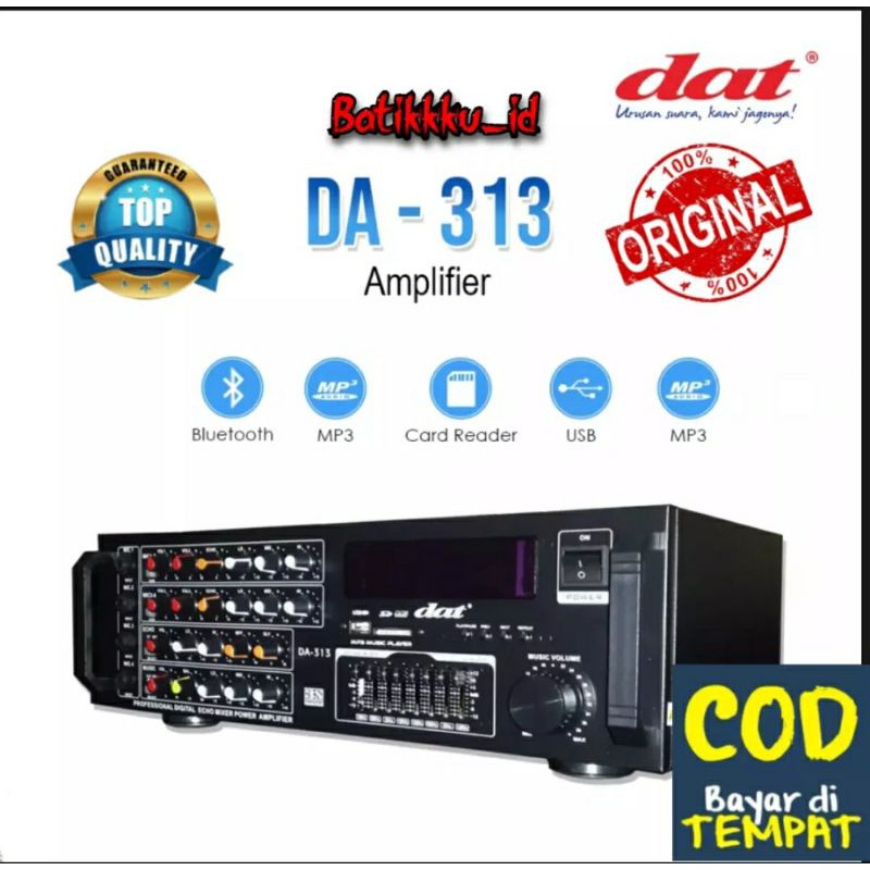 AMPLIFIER KARAOKE DAT DA 313 / DA313 / DA-313 ORIGINAL DAT SUPPORT BLUETOOTH USB