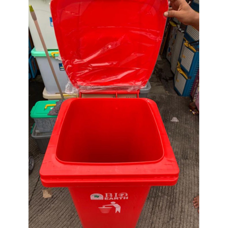 Green Leaf Tempat Sampah Roda 120 Liter / Tempat Sampah Bio Earth / Tempat Sampah Dorong