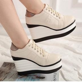 Harga TERMURAAH.. SEPATU SNEAKERS AJ17 WANITA WEDGES BOOTS BOOT SNEAKER HAK TINGGI HIGH HEEL WEDGES 