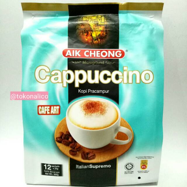 

Aik cheong cappuccino italiansupremo 300gr isi 12sachet