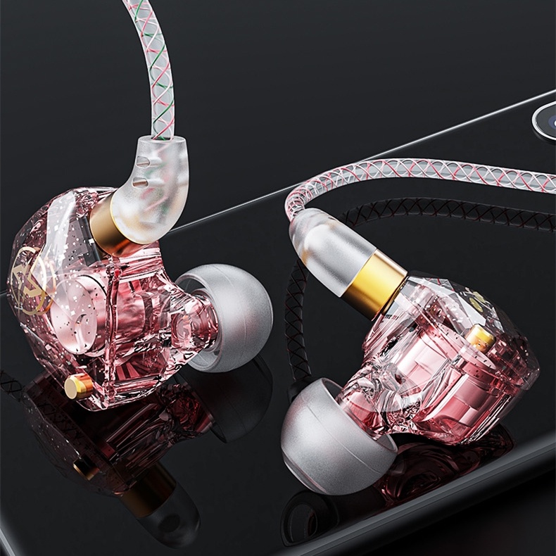 X6 Earphone In Ear Heavy Bass HIFI Subwoofer Dengan Kabel Jack 3.5mm Untuk Gaming / Musik