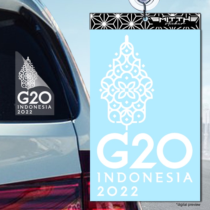 Stiker G20 Indonesia 2022 Cutting Sticker Decal Waterproof