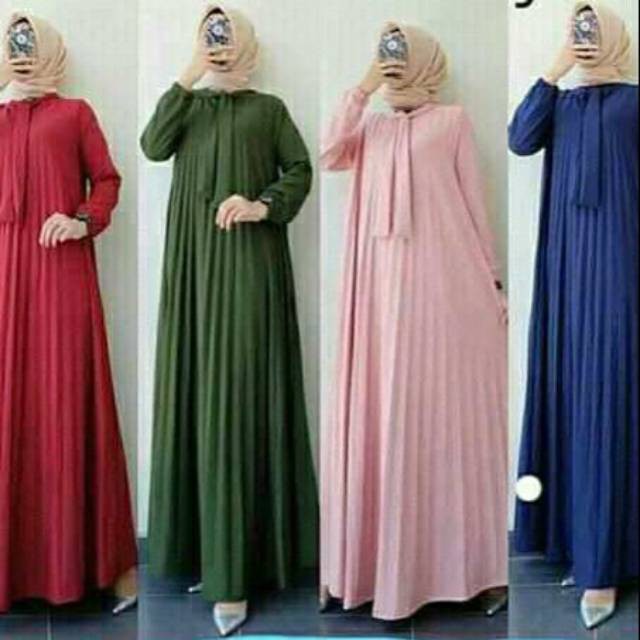 GAMIS PLISKET MAXY/DRESS/GAMIS MAXY DEWASA/FASHION WANITA