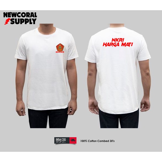 Baju Kaos BANSER Lengan Pendek Cotton Combed 30s Kualitas Distro Termurah