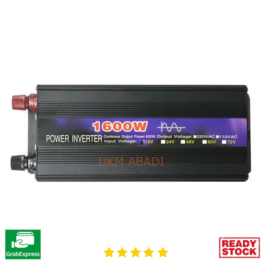 Power Inverter Pure Sine Wave Car Converter DC12to AC220V 1600W SY1000