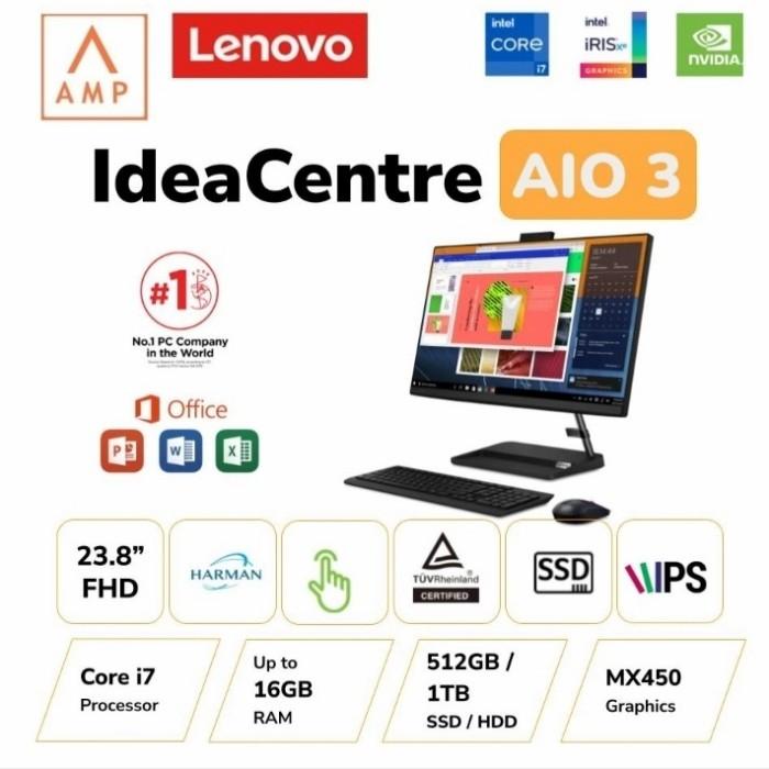 LENOVO IDEACENTRE AIO 3I 24ITL6 I7 1165G7 8GB 512GB SSD MX450 2GB FHD