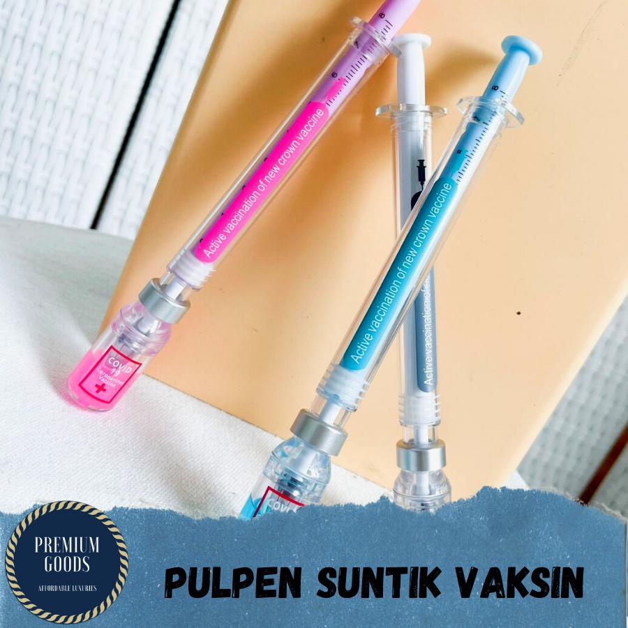 

PULPEN VAKSIN SUNTIKAN OBAT PENA PEN GEL TINTA MURAH UNIK LUCU READY STOCK