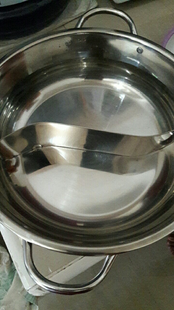 Panci Shabu Sekat 30/ Shuki Shabu 30cm Stainless Steel
