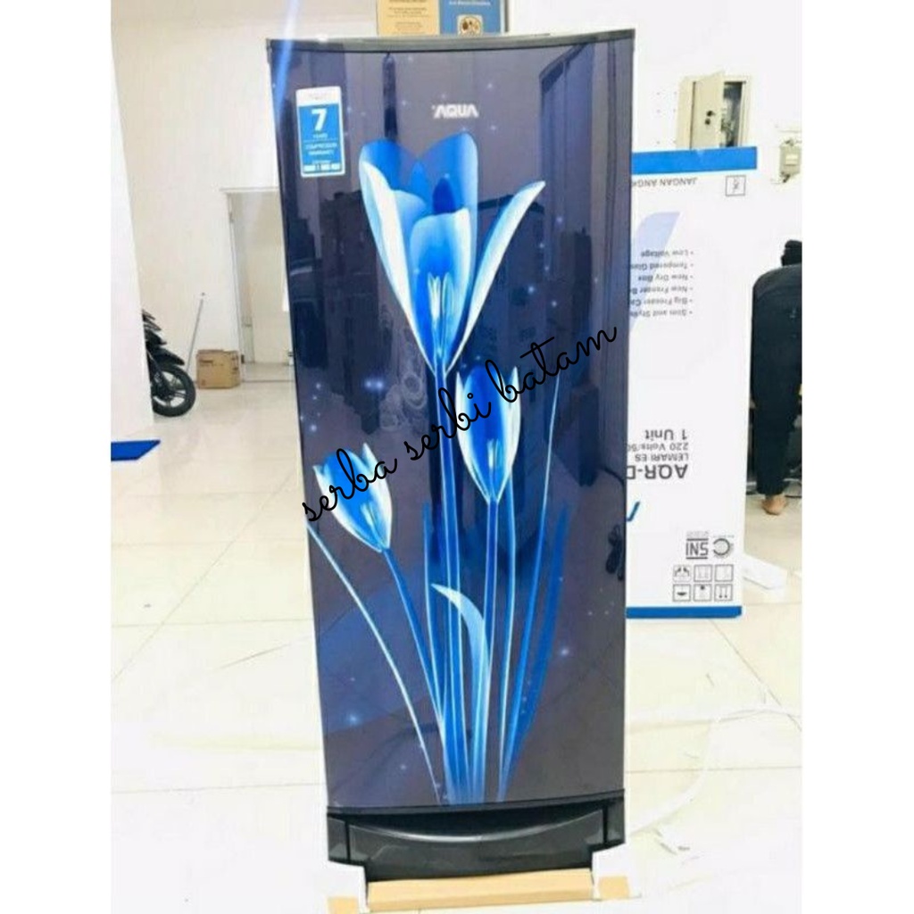 Kulkas 1 pintu model bunga AQUA AQR-D190 LK/LB BATAM