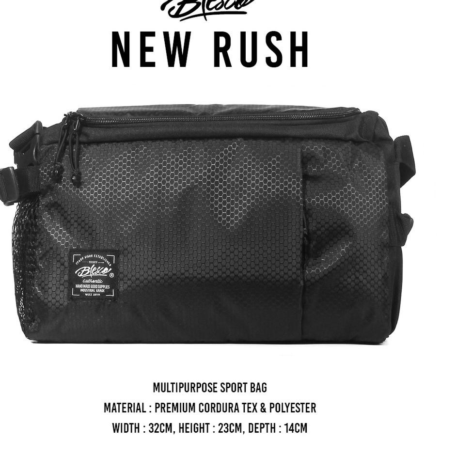 Pencarian Terlaris Duffle Bag Tas Selempang Sport Gym Futsal Blesco Rush Black Tas Olahraga Pria