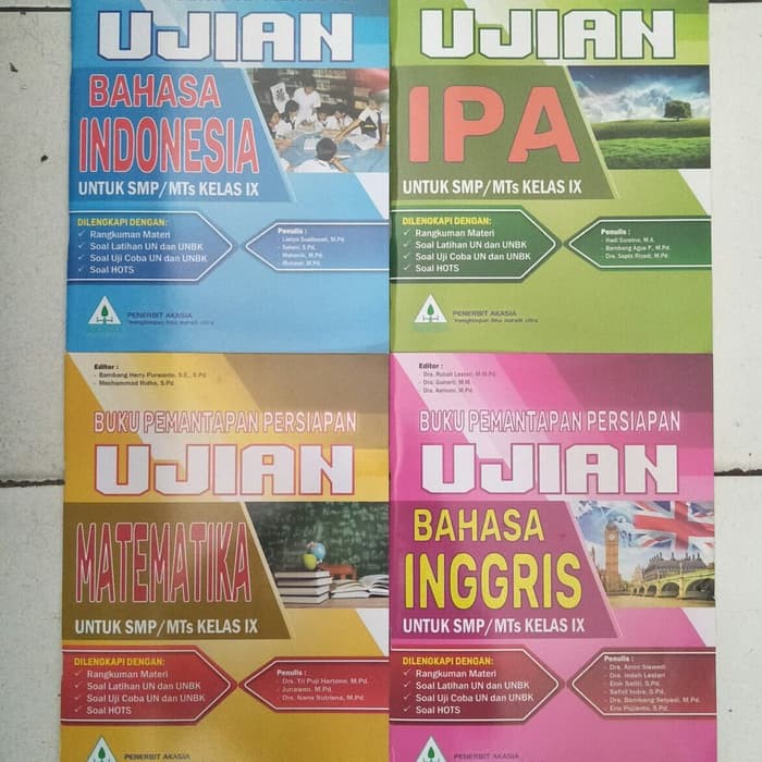 Buku Akasia Persiapan Un Smp 2019 Sepaket Plus Kj