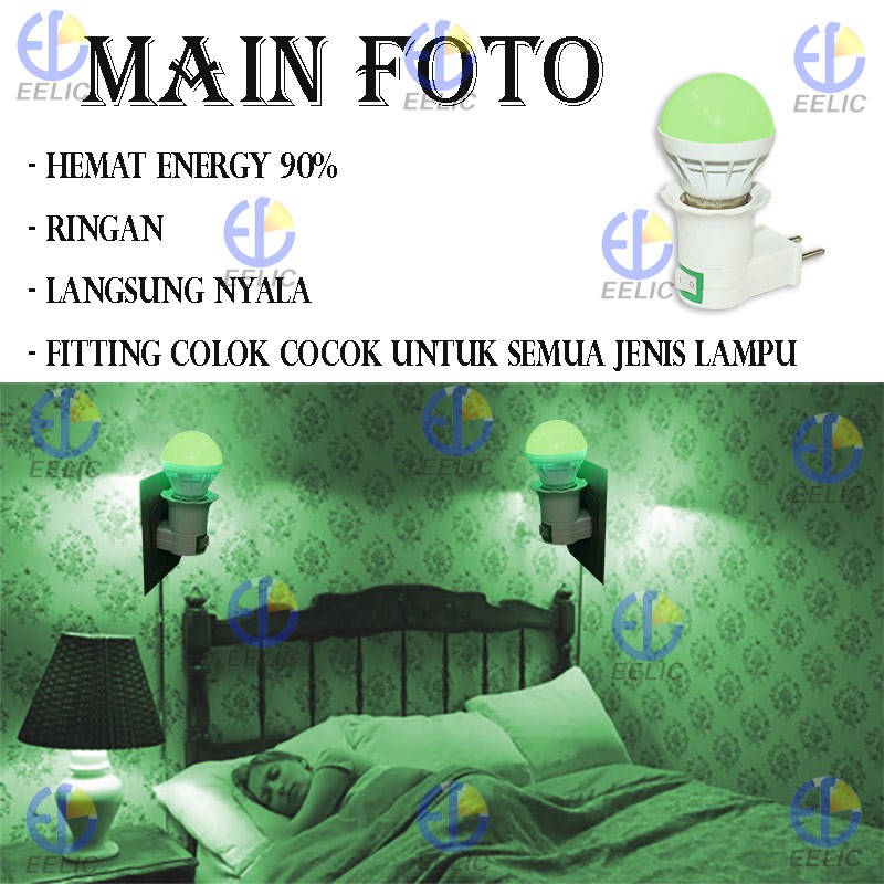 EELIC LFC-Z3W LAMPU LED CAHAYA TERANG HEMAT ENERGY 90 PERSEN MINI LAMP LAMPU TIDUR MIX FITTING E27L