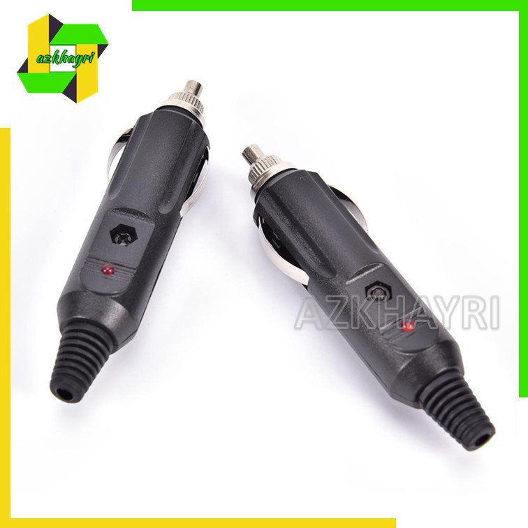 Konektor Plug Socket Male Universal 12V untuk Mobil lighter