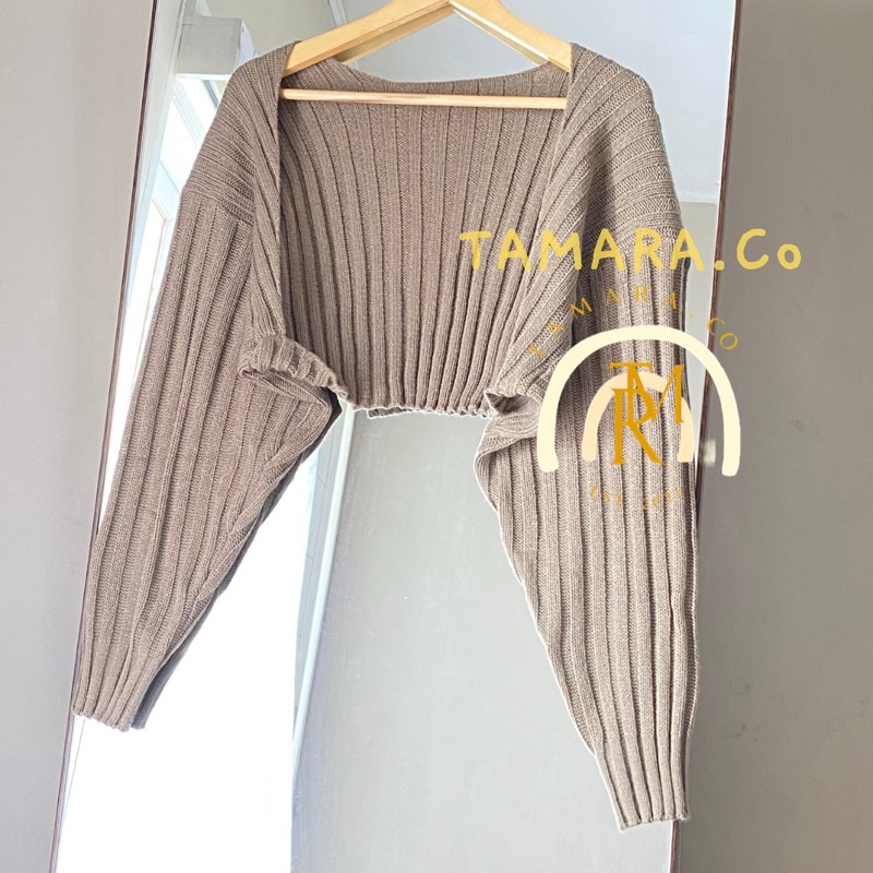 'CARDIGAN RAJUT CROP BALERO | OUTER RAJUT PENDEK LENGAN BALON BAHAN TEBAL | OUTWEAR RAJUT PREMIUM