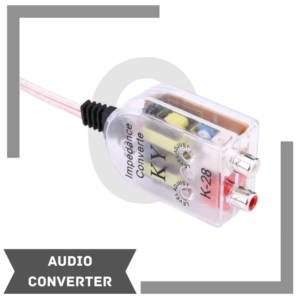 Audio converter RCA High to Low KY K-28 / Adaptor audio mobil