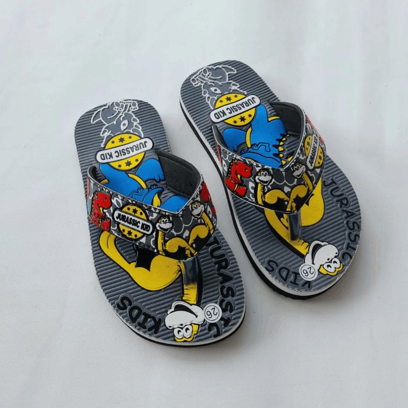 Sandal Jepit Anak Laki Laki Muka Print Jurassic Kids