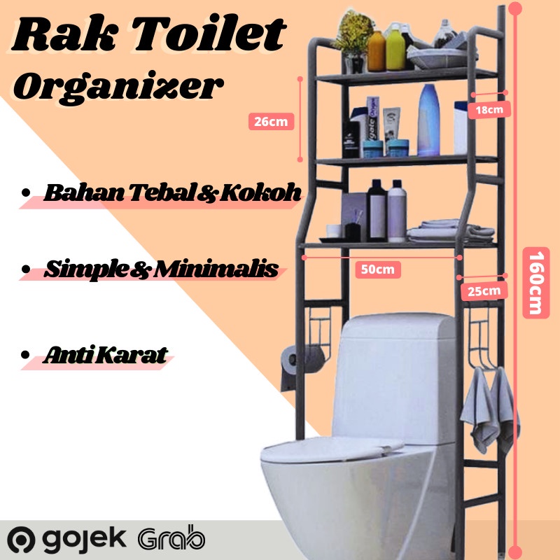 BISA COD Rak Serbaguna Rak Toilet Toilet Rack Rak portable Rak Mesin Cuci Kamar Mandi laris_unik