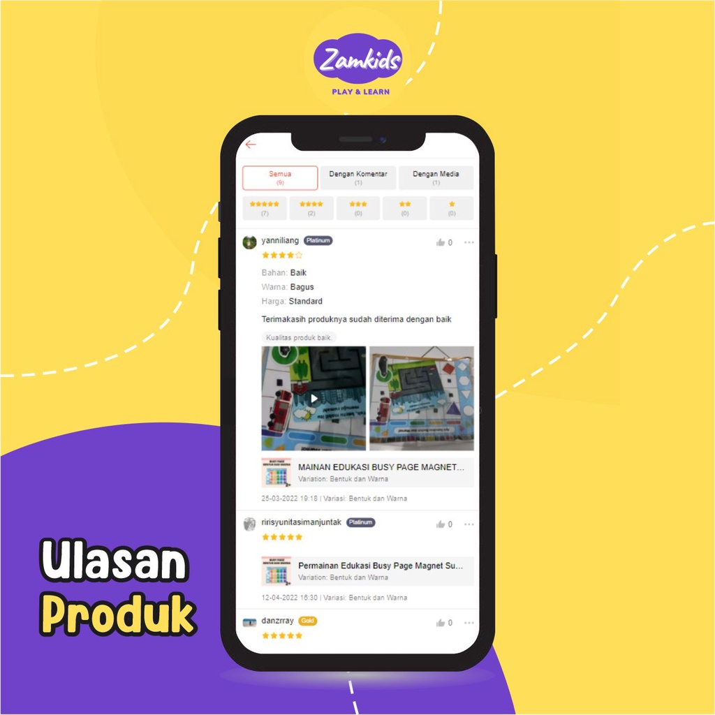 Permainan Edukasi Busy Page Magnet Susun Mainan Edukatif Anak Dan Balita By Zamkids