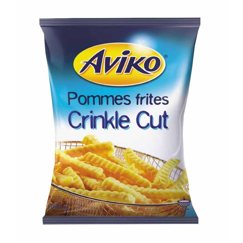 

CRINKLE CUT AVIKO 1KG FRENCH FRIES KENTANG GORENG IMPORT BELANDA PREMIUM PACK