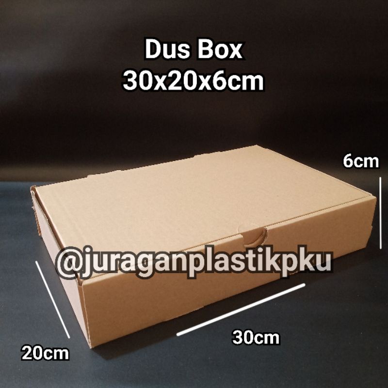 

( MIN. ORDER 5 PCS ) Dus Box 30x20x6 cm Tebal | Kotak Kardus Kemasan Kue Aksesoris Souvenir Kado Kertas A4 Kraft 30x20