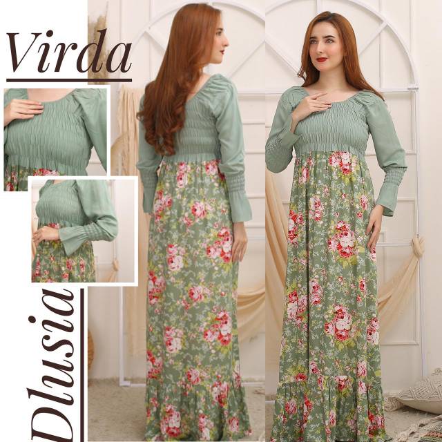 Daster Arab DLUSIA VIRDA Dress Rayon Smoke