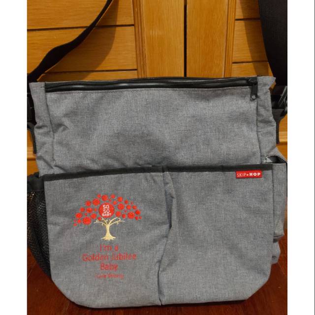 Skiphop diaper bag preloved grey tas bayi