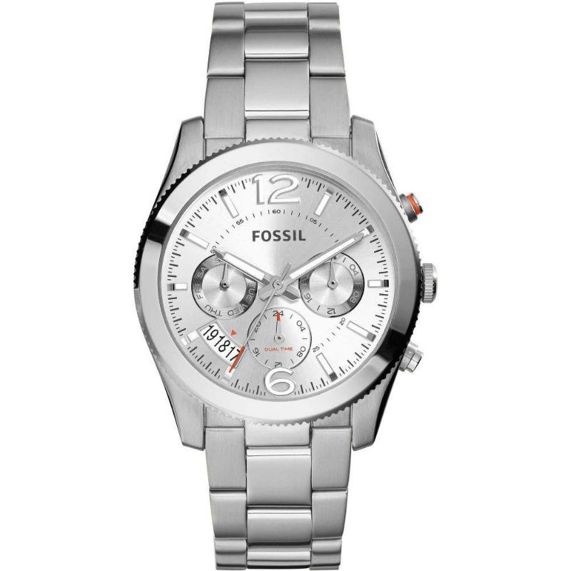 Fossil Perfect Boyfriend Multifunction Silver Stainless Steel Watch Original - ES3883 - Jam Tangan W