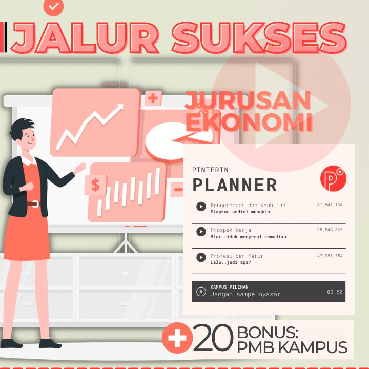 

Daily Planner Kuliah Jurusan Ekonomi | Jalur Test SNMPTN-SBMPTN-UTBK Weekly Binder Loose leaf B5