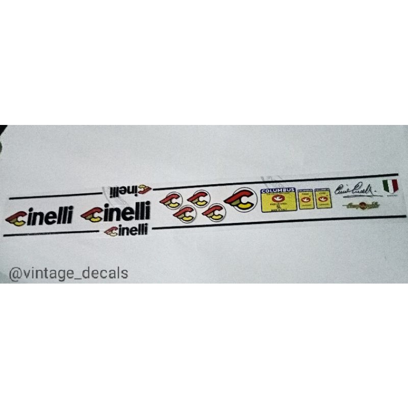 sticker decal sepeda CINELLI super Corsa speciale Corsa