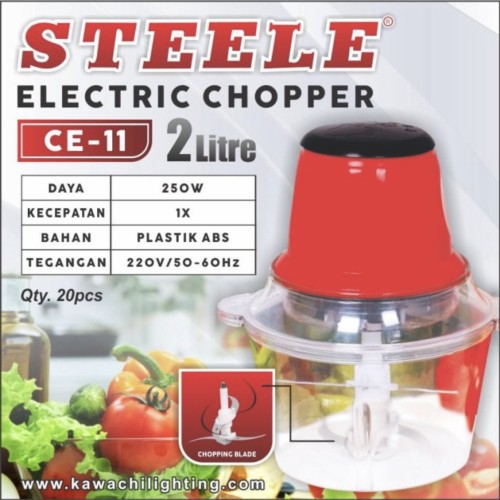 Steele Chopper Penggiling Daging CE-11 2LITER CE-11A 2 LITER