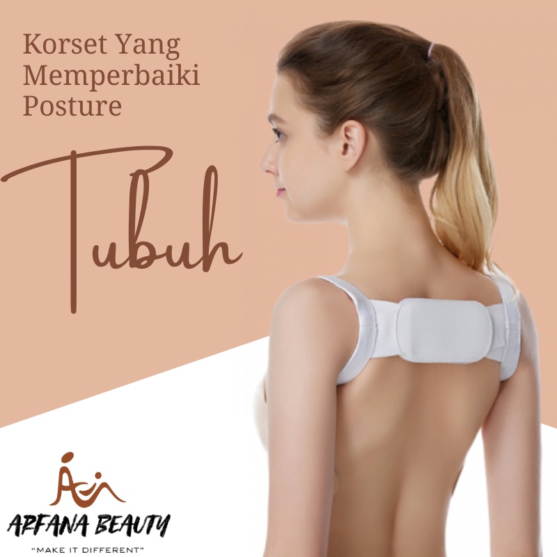 Korset Terapi Penegak Punggung Postur Back Corrector Posture Corrector PUTIH Back Shoulder