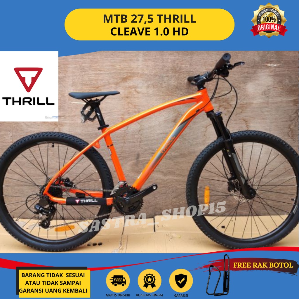 PROMO !!! Sepeda Gunung MTB 27.5 Inch Thrill Cleave 1.0 HD New Alloy 3x8 Speed Hydraulic