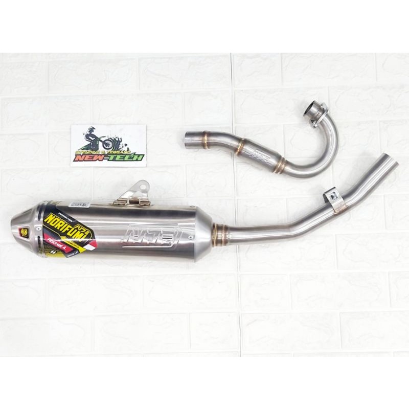 KNALPOT KENALPOT NORIFUMI ROCKET 4 BORE UP KLX 150,BF,DTRACKER ORIGINAL NORIFUMI