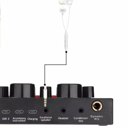 Soundcard V8 Mixer V8 Sound Card V8 Audio USB Externall - SoundCard