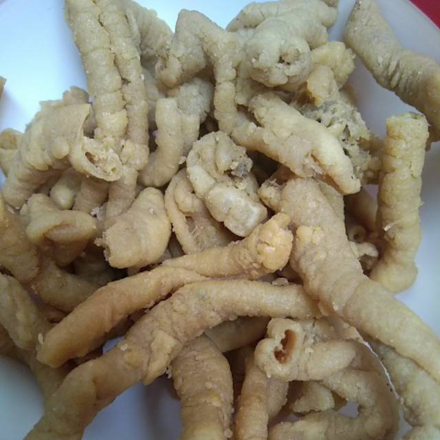 

Kripik usus renyah enak g bau amis