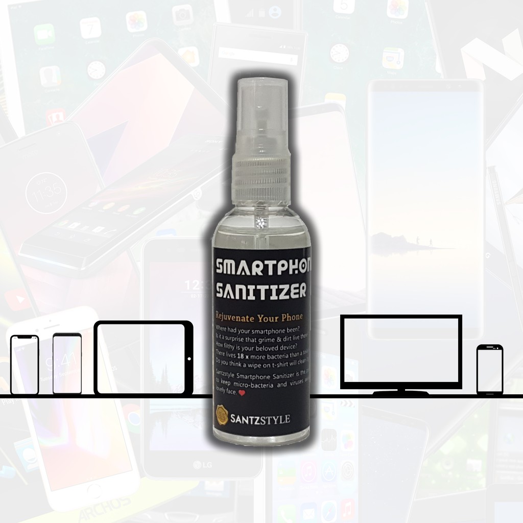 Santzstyle Smartphone Sanitizer – Pembersih Layar HP, jam, monitor