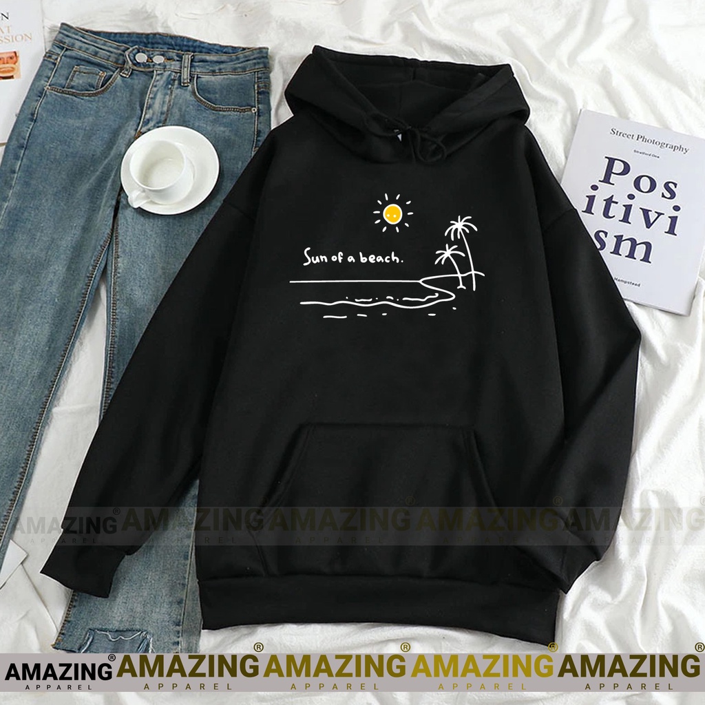 ( Promo COD ) Hoodie Sun Of Beach yELLOW Print - Hoodie Pria - Pakaian Pria - Jaket Hoodie